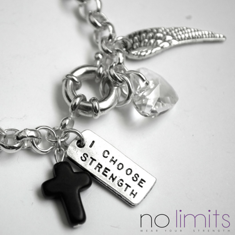 Freedom / Chunky Chain Charm Bracelet