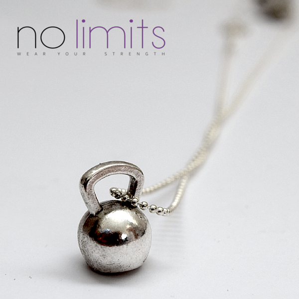 Determined | Short chain kettlebell necklace